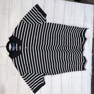 Polo by Ralph Lauren black and white striped polo